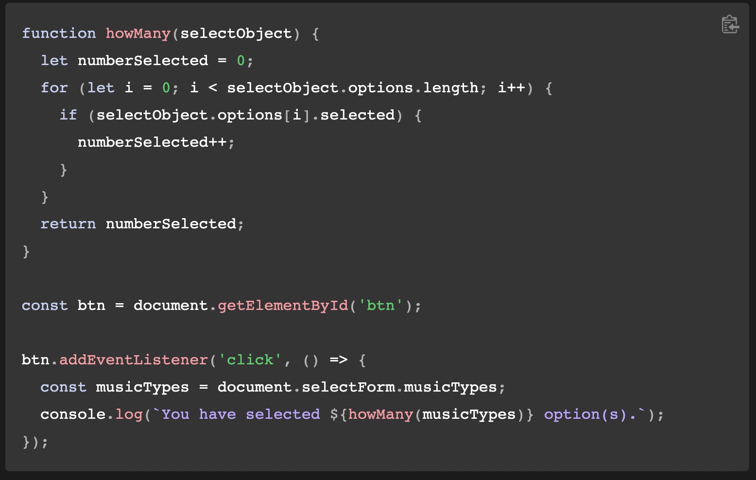 JavaScriptexample